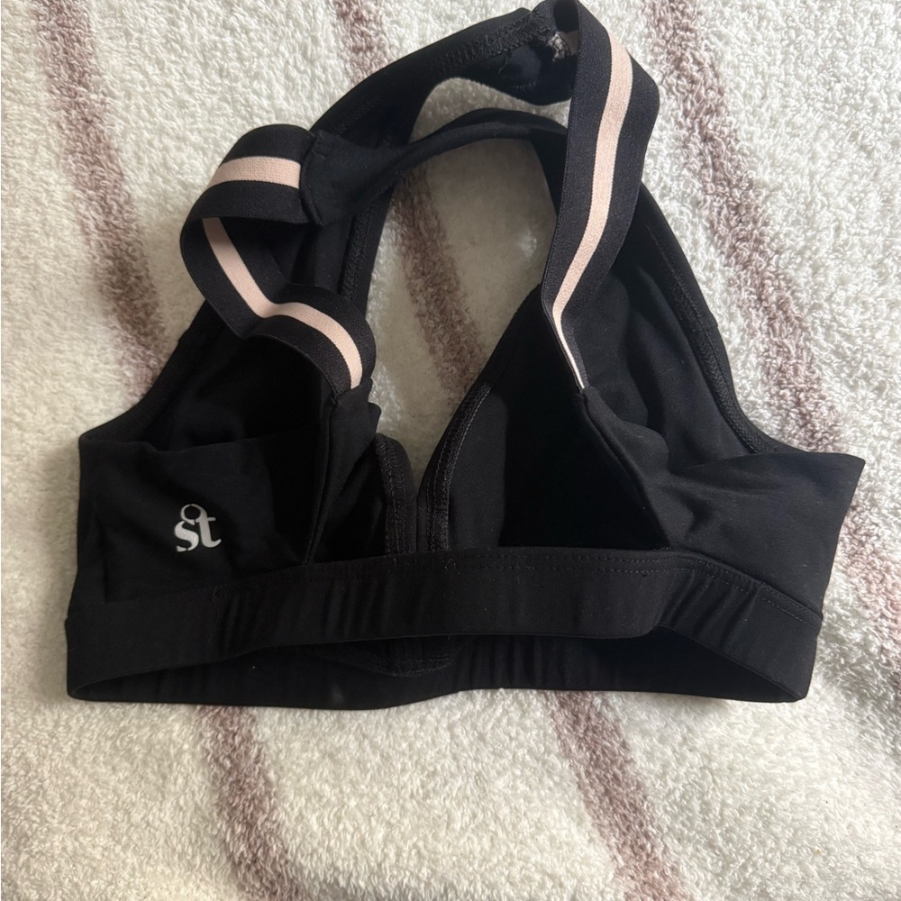 ST Women's Black and Pink Sports Bra